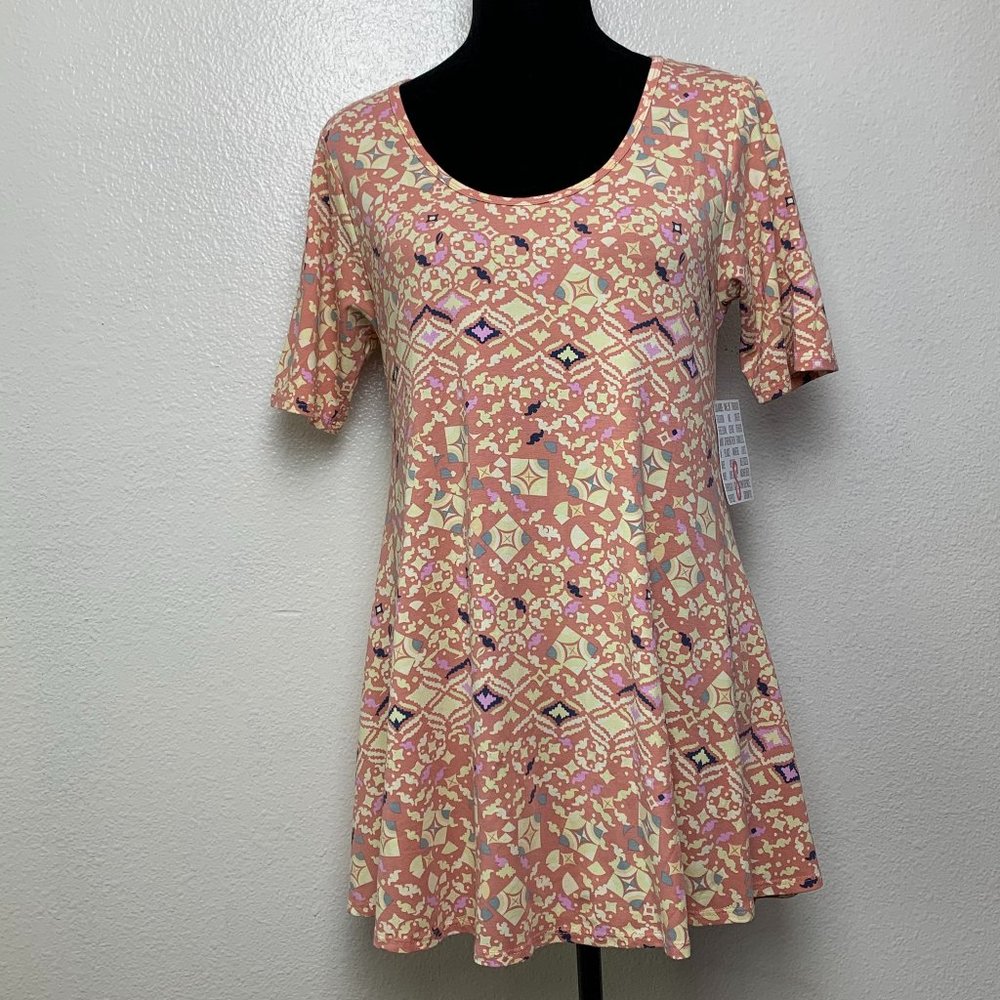 NWT‎ LuLaRoe Perfect T Shirt Geometric Print